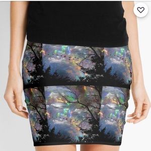 Starry Night Women’s Mini Skirt(Custom Made)